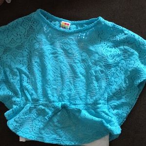 Baby Blue & White Girls Blouse. 3T